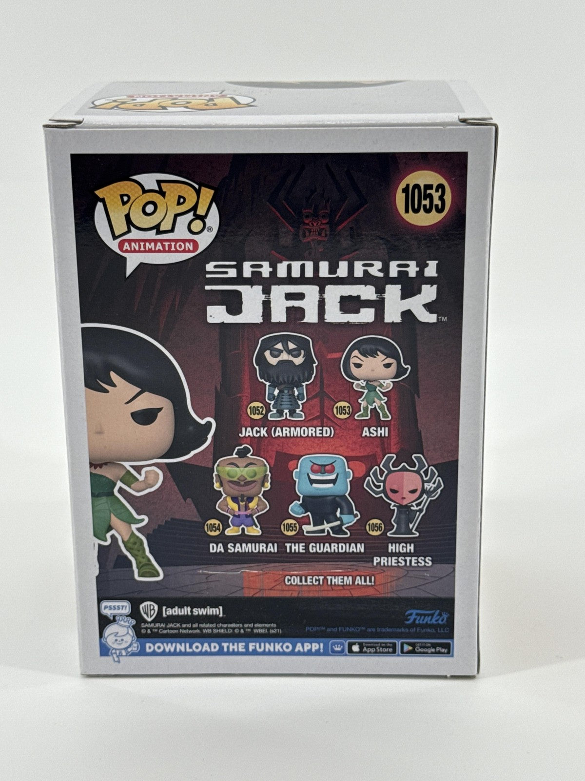 Funko Pop Animation Samurai Jack Ashi #1053 Vinyl Figure Multicolor Cartoon Red