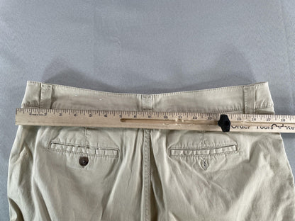 Sonoma Capri Pants Womens 14 Beige Stretch Cropped Chino Casual Original Light