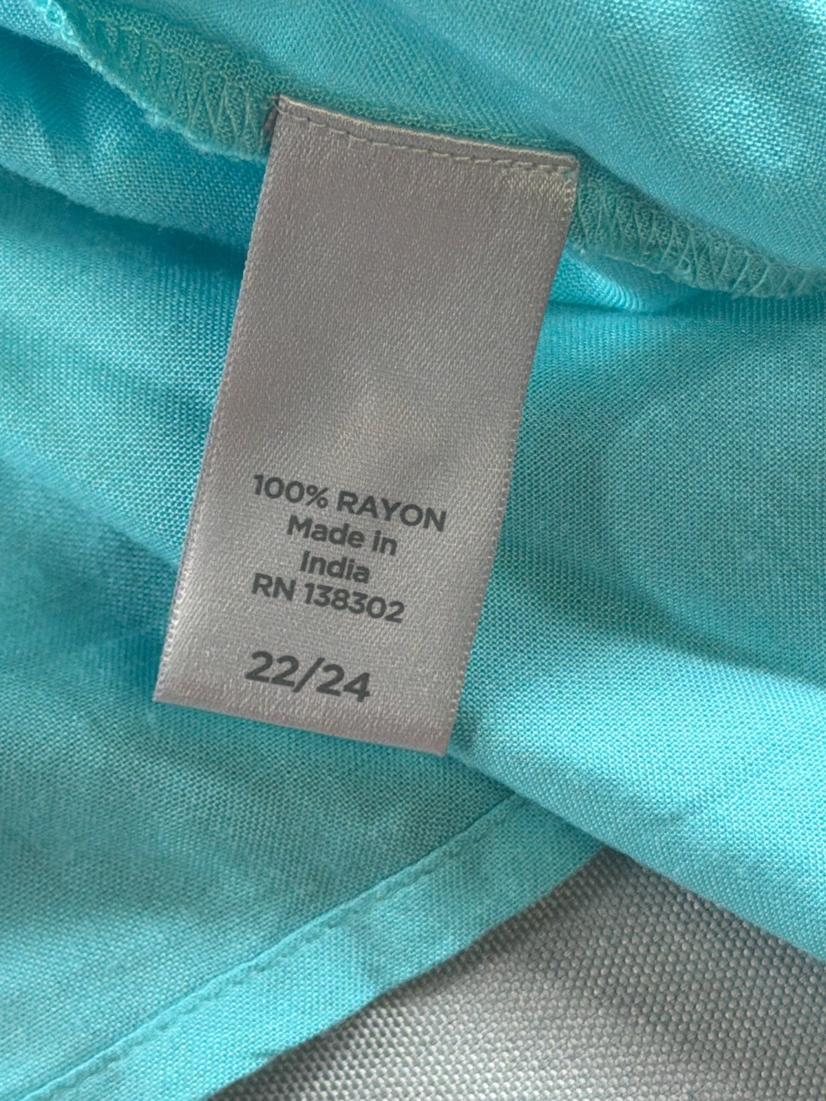 Avenue Aqua Rayon Peasant Blouse Womens 22/24 Plus Roll Tab Tunic Top Boho