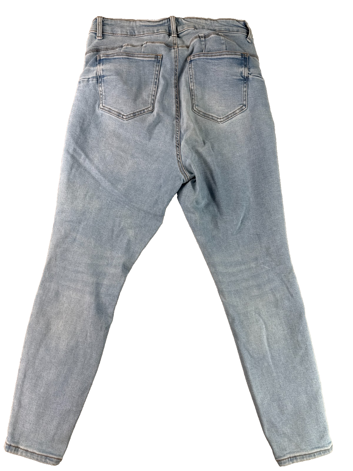 Wax Jean Butt I Love You Skinny Jeans Women 14 Light Wash Denim Mid Rise Stretch