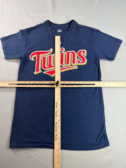 Majestic Minnesota Twins Hunter 48 Shirt Mens Medium Blue MLB Graphic Tee NWT