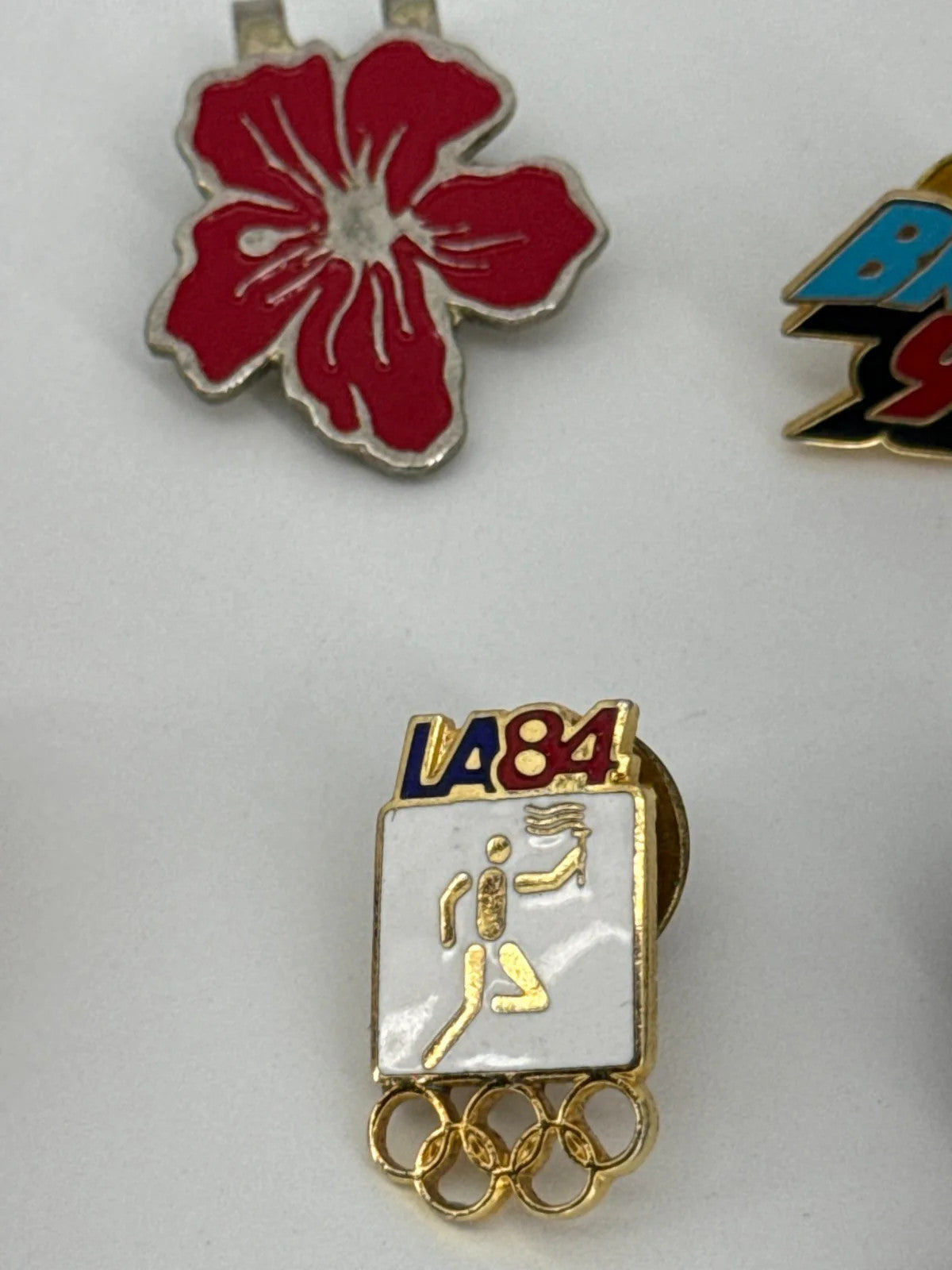 Lot of 9 Vintage Enamel Lapel Pins Hawaii Golf Canada Olympics Eagle Collectible