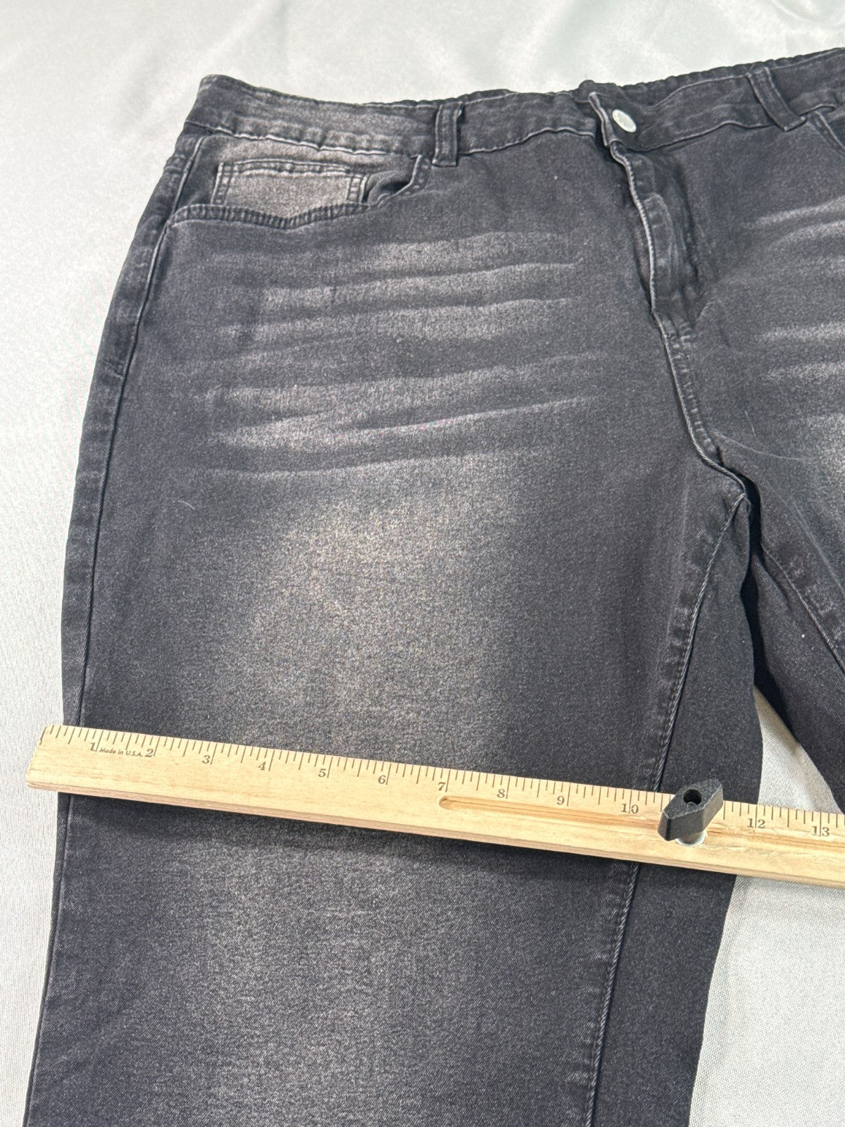 Shein Curve Black Wash Skinny Jeans Womens 4XL Stretch High Rise Denim Pants