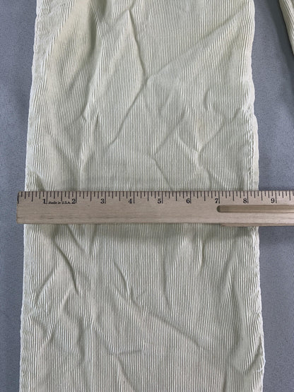 Ocean Pacific Pants Youth 7 Beige Corduroy Elastic Waist Zip Fly OP Sunwear Red