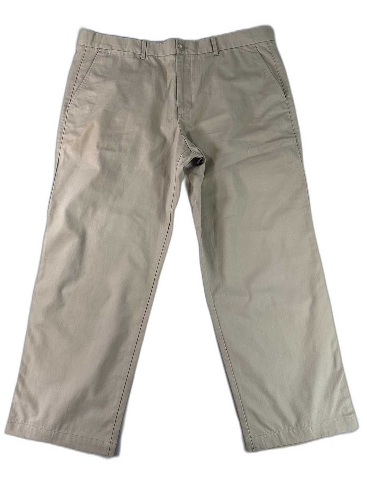 GAP Khaki Chino Pants 38x30 100% Cotton Flat Front Straight Leg Classic Fit