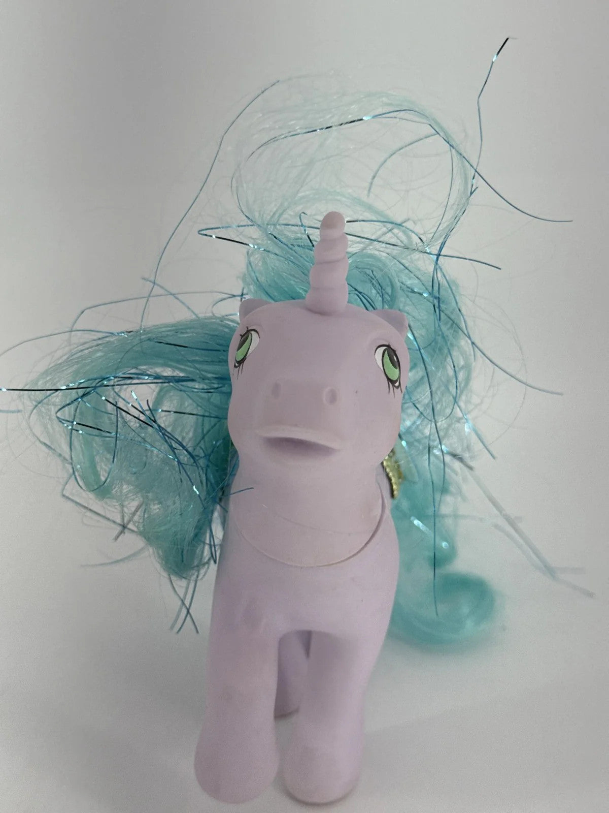 Princess Sparkle My Little Pony G1 Unicorn 1987 Hasbro Amethyst Turquoise Hair