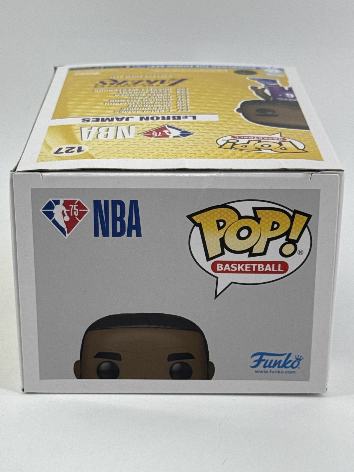 Funko Pop NBA 75 LeBron James 127 Los Angeles Lakers Purple Jersey Vinyl Figure