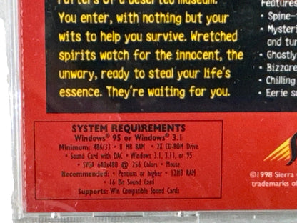 SHIVERS PC CD-ROM 1995 Sierra Horror Game What Darkness Conceals Sealed Disc