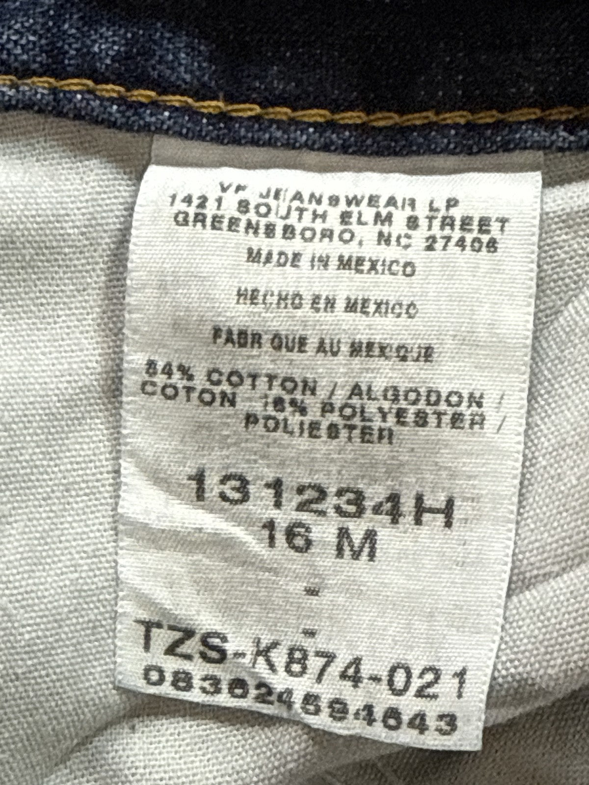 Riders Jeans 16 M Womens Blue Relaxed Fit High Rise Straight Leg Denim Pockets