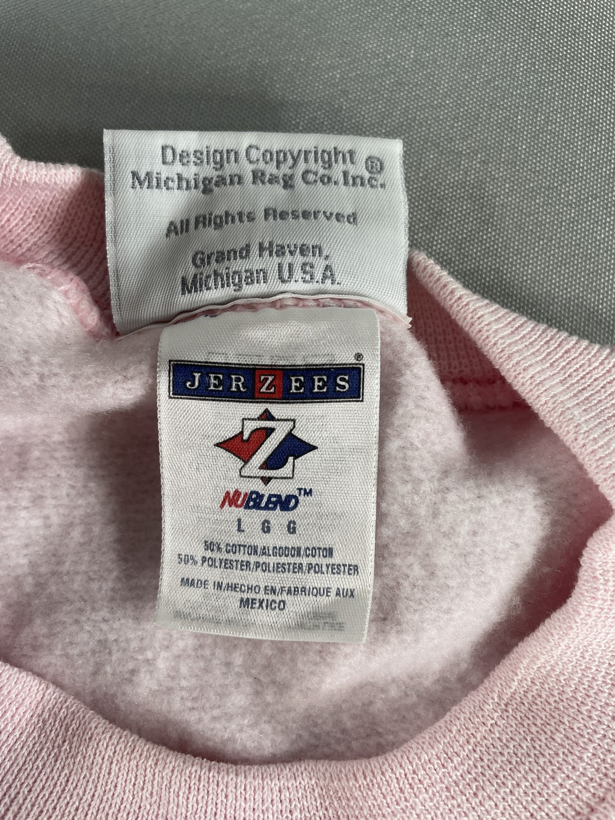 Michigan Rag Co Sweatshirt Mens Large Frankfort Crewneck Pullover Retro Cozy 80s