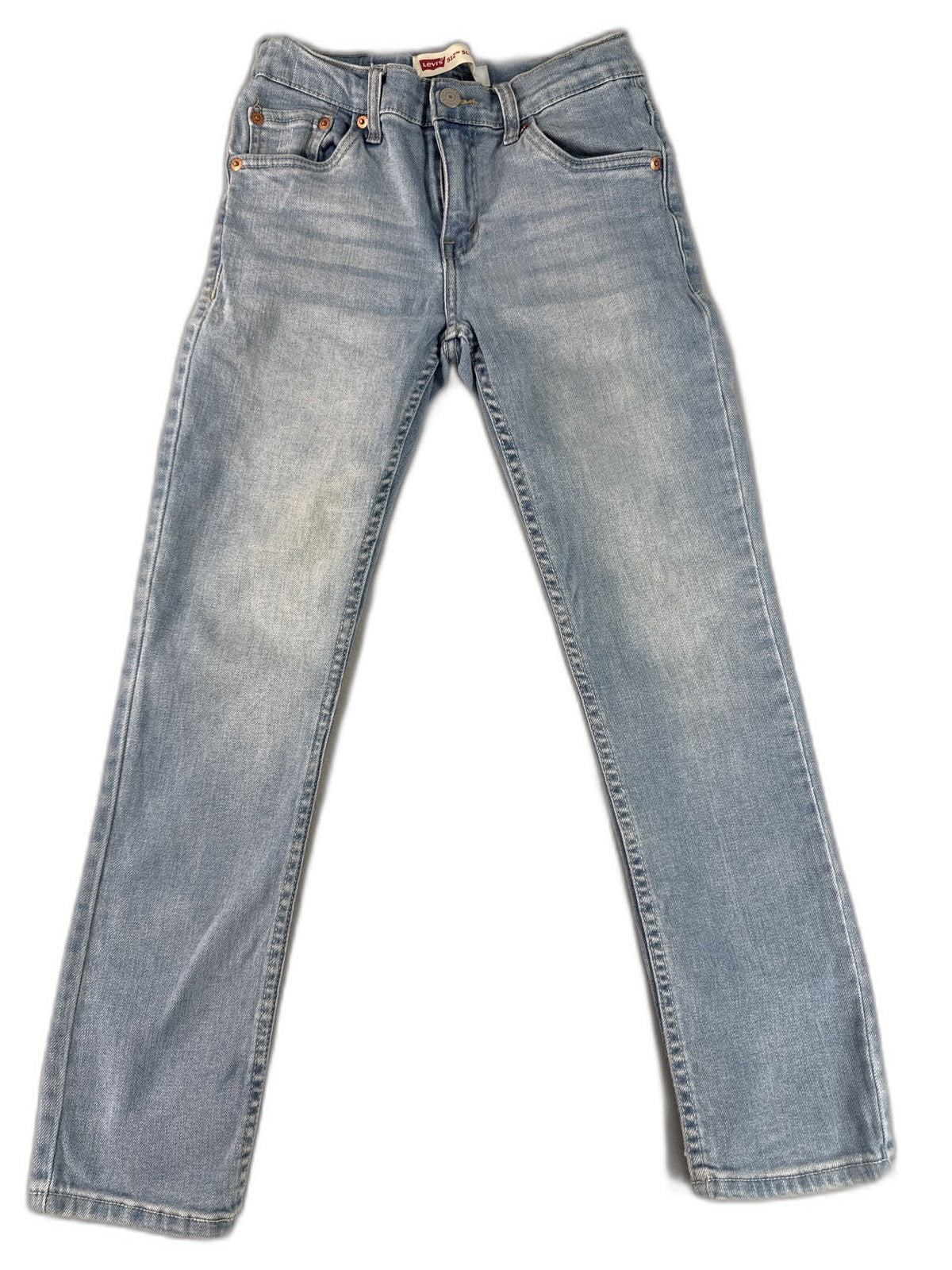 Levi's Straight Leg Jeans 12 REG Womens Light Blue Cotton Elastane Mid Rise