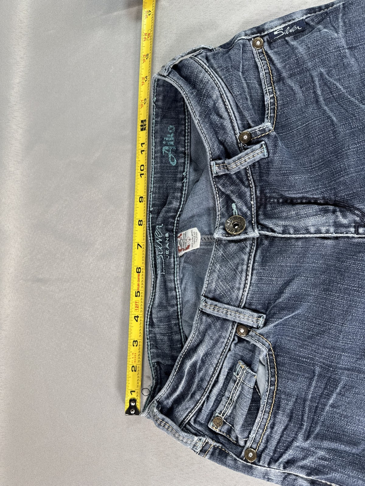 Silver Jeans Co Aiko Bootcut Jeans Womens 32 Blue Denim Low Rise Flare