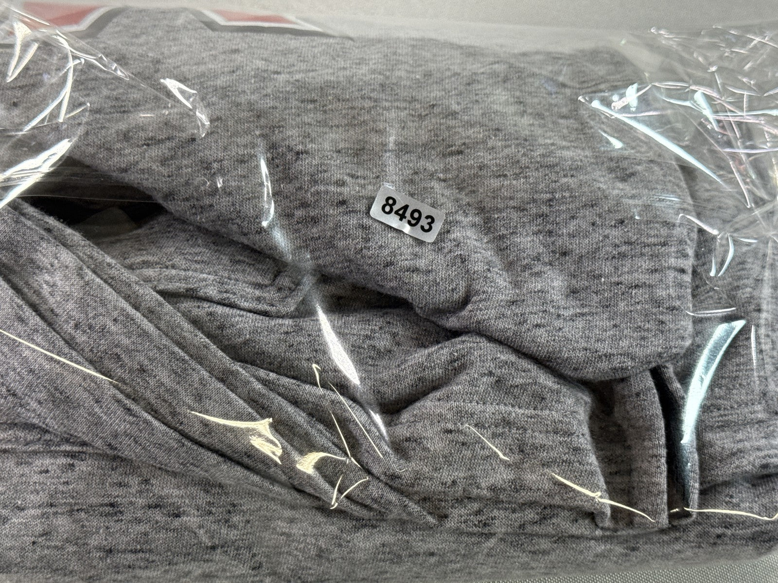 Under Armour MR Sports Hoodie LG Gray Cotton Blend Graphic Hooded Short Red