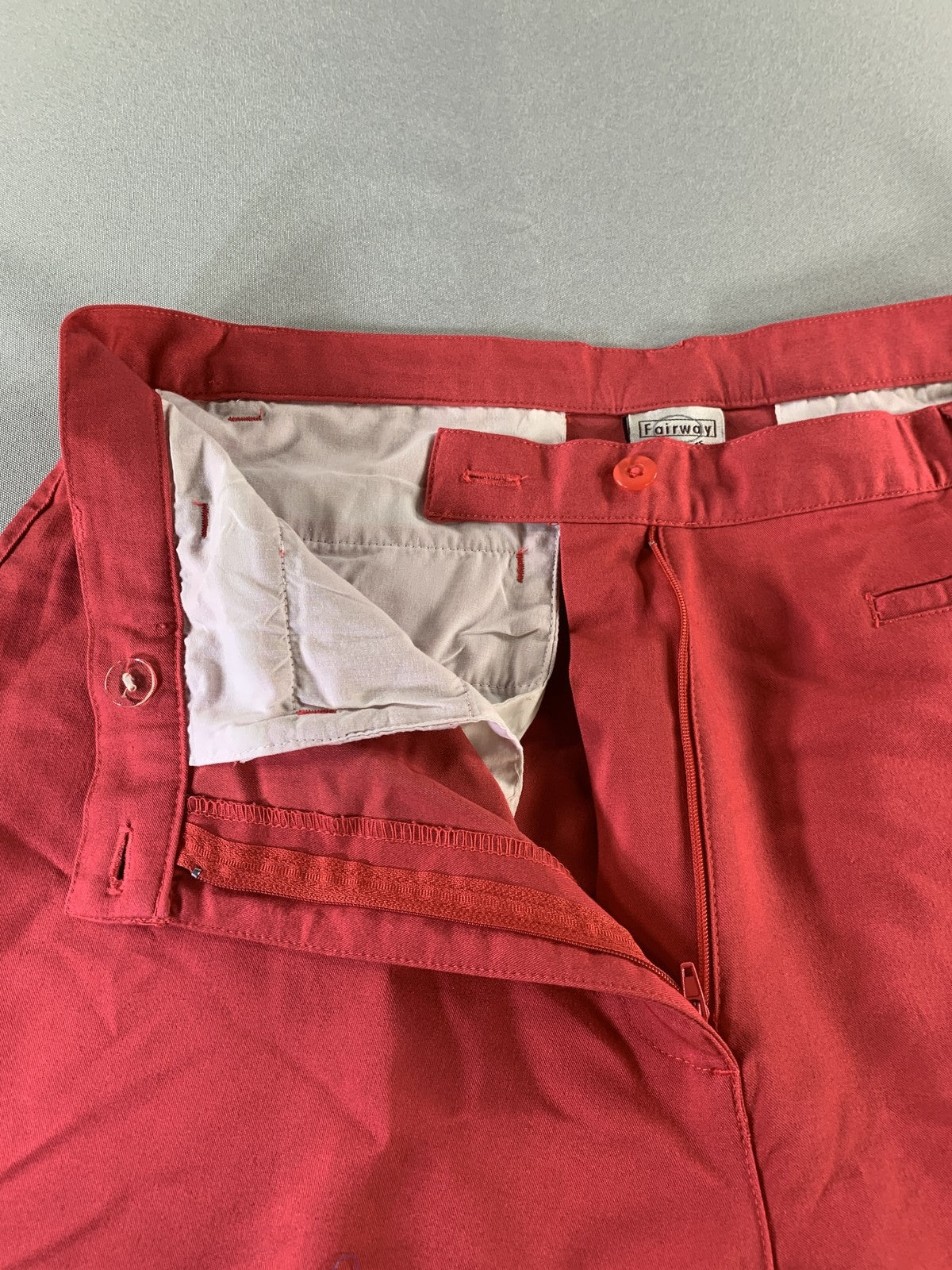 Fairway Outfitters Pants Womens Size 12 Red Stretch Straight Leg Casual Golf