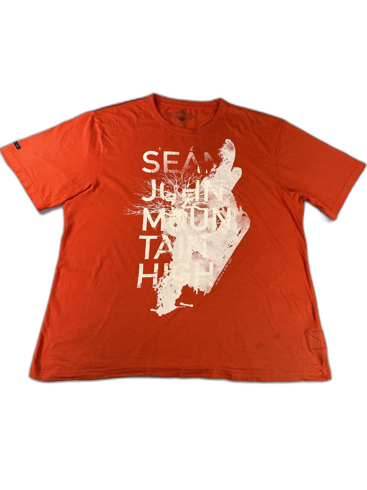 Sean John Graphic Tee 3XL Red 100% Cotton Crewneck Short Sleeve Streetwear