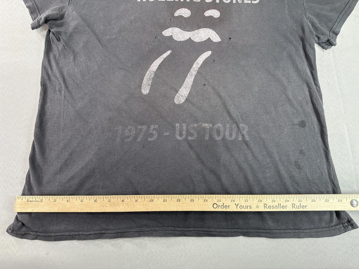 Rolling The Rolling Stones Stones Graphic Tee XXL Gray Cotton Vintage Music