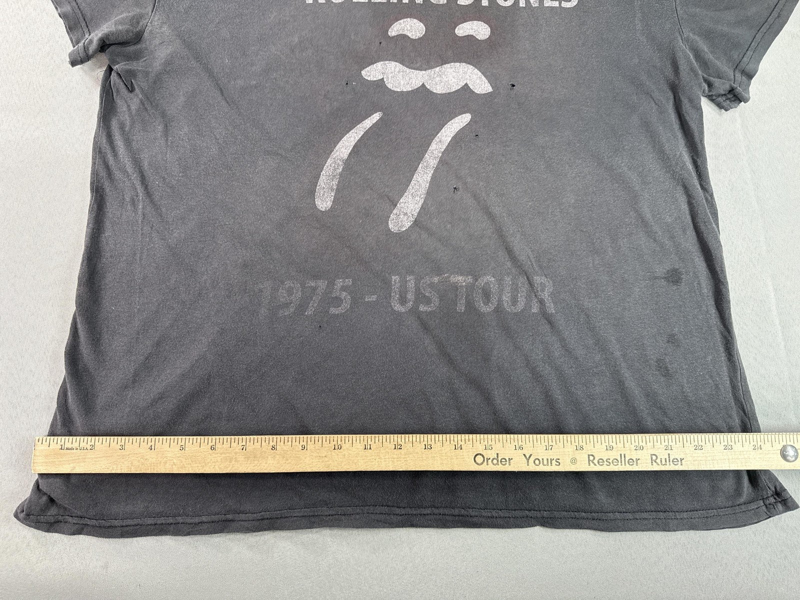 Rolling The Rolling Stones Stones Graphic Tee XXL Gray Cotton Vintage Music