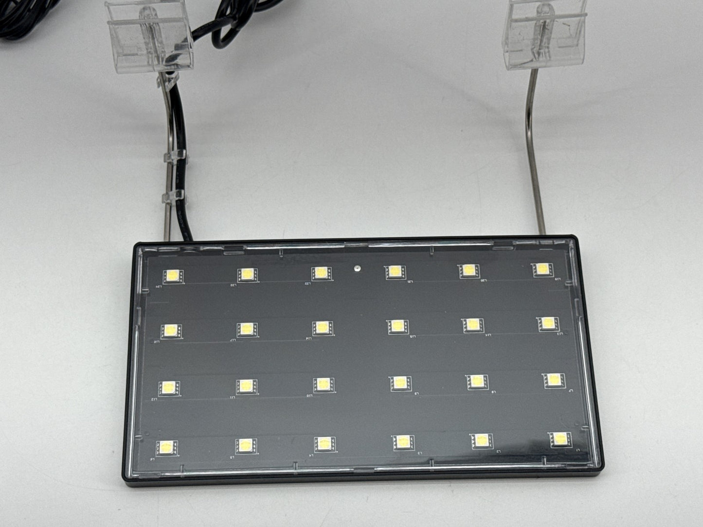 Top Fin Clip On LED Light Black DC Power IPX4 Indoor Aquarium Universal Switch