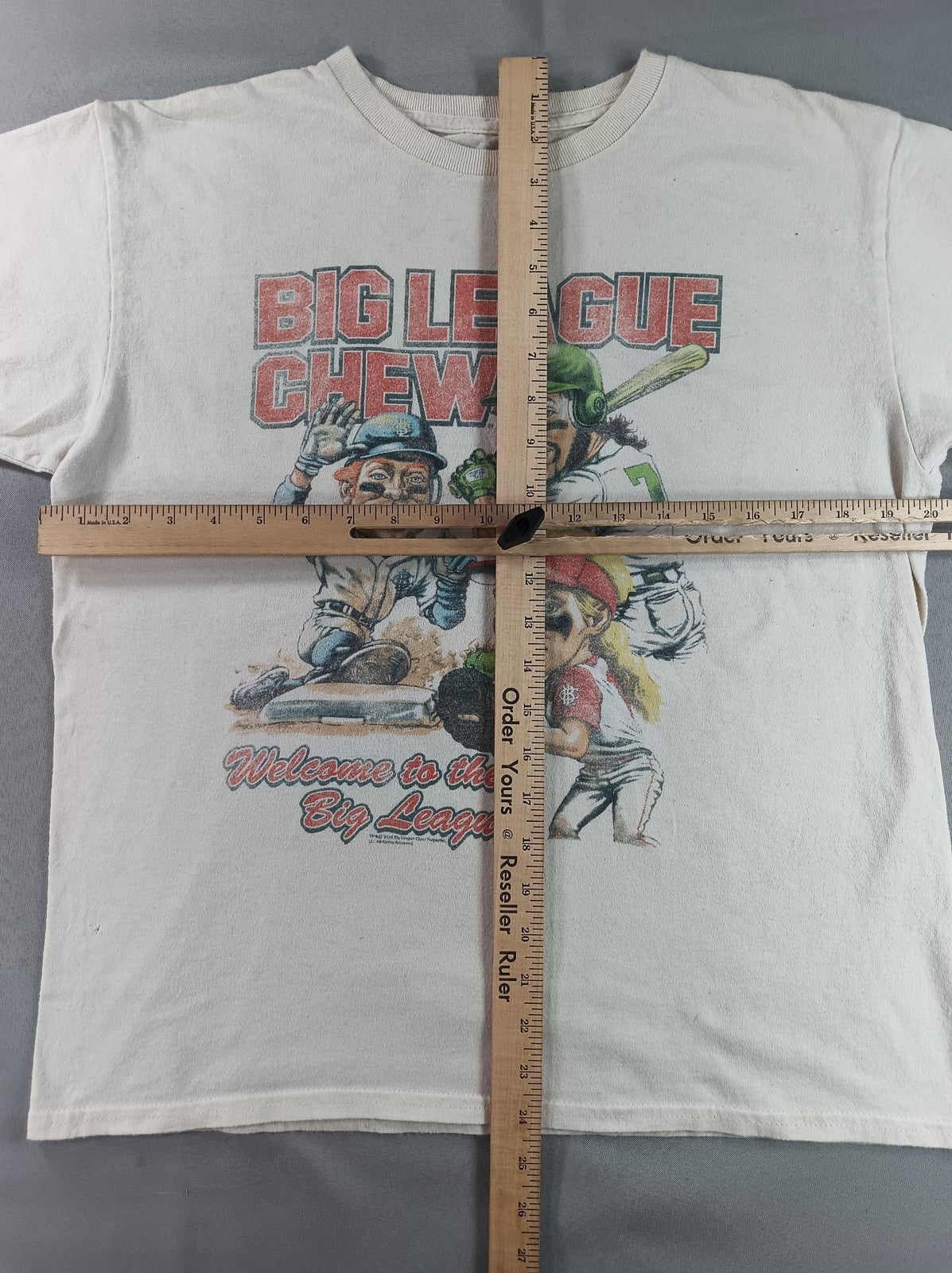 AMERICAN CLASSICS Big League Chew Graphic Tee Youth White Cotton Short Sleeve