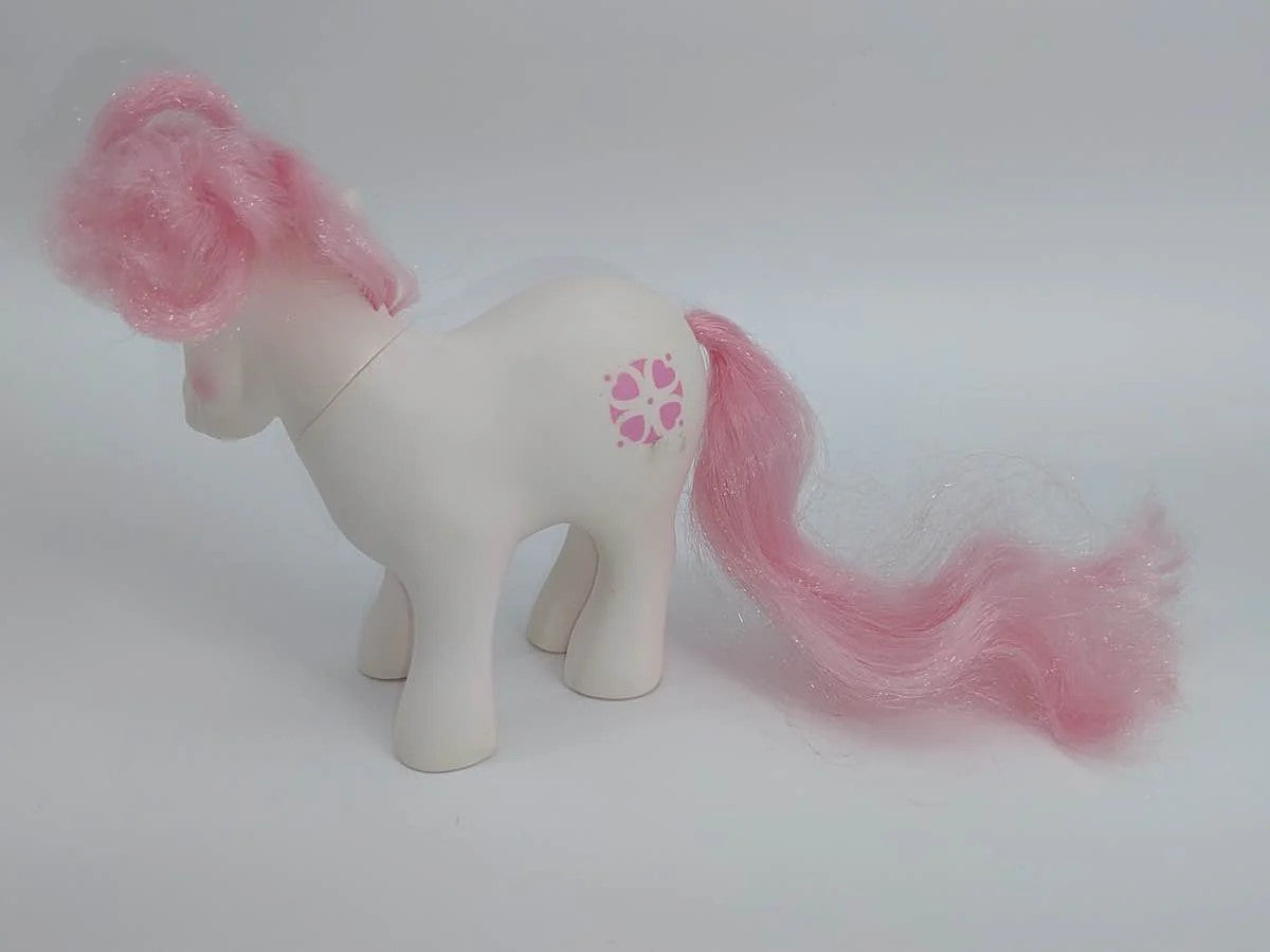 My Little Pony G1 Sundance 1983 Earth Pony White Pink Hearts Vintage Hasbro NWT