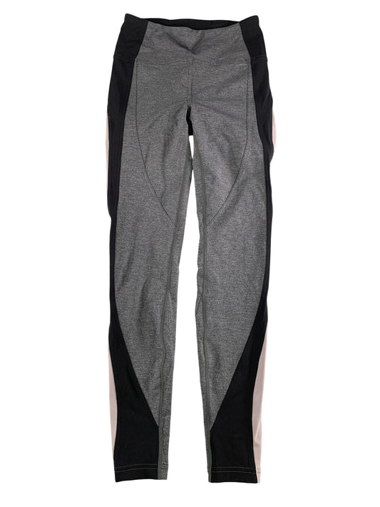 Lululemon Leggings Womens 6 Gray Black Pink Colorblock Ankle Yoga Gym Training