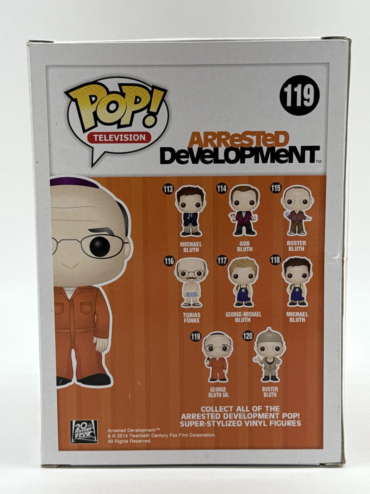 Funko Pop Arrested Development George Bluth Sr #119 Vinyl Figure Orange TV NWT
