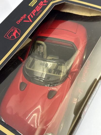 Bburago Dodge Viper 1:18 Scale Diecast Model Car Red Metal Detailed Interior Die