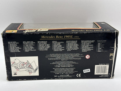 Maisto Special Edition Mercedes Benz 190SL Die cast Model 1:18 Scale Classic Red