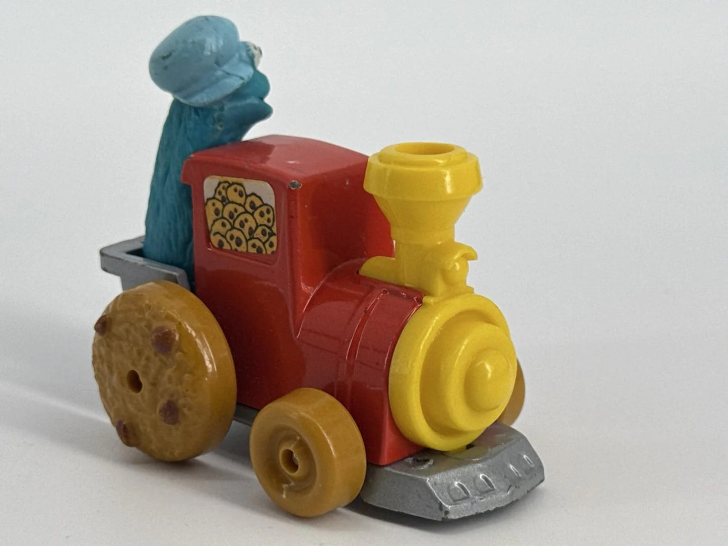 1981 Playskool Cookie Monster Train Sesame Street Diecast Vintage Blue Toy NWT