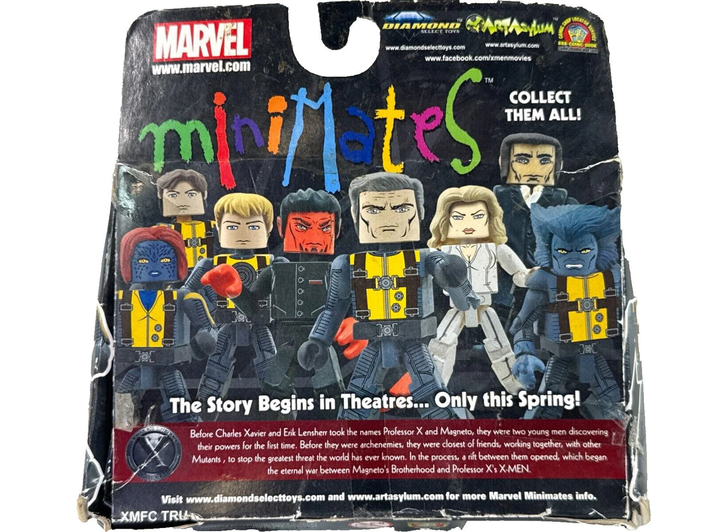X-Men Minimates 2-Pack Magneto Mystique 2011 Marvel First Class MOC DST 3418