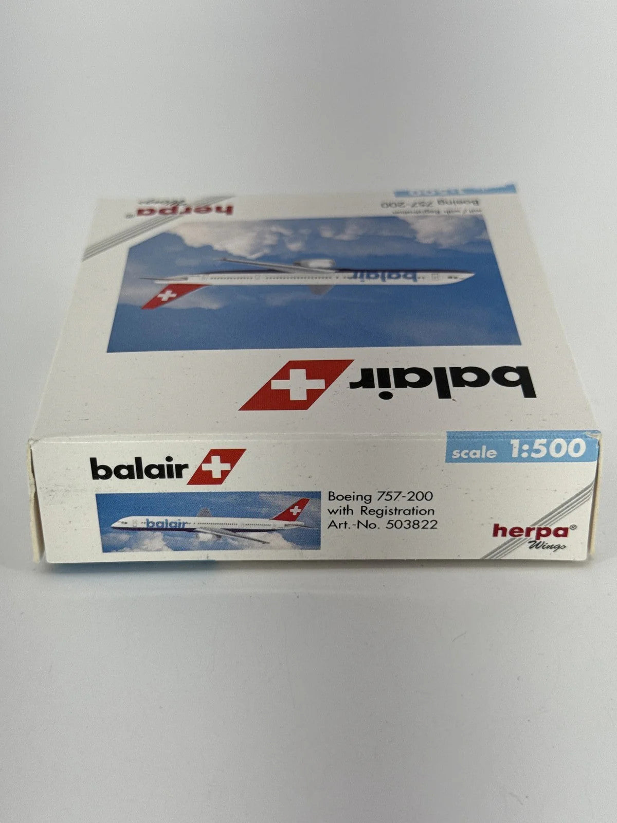 Herpa Wings Balair Boeing 757-200 1:500 Diecast Aircraft Model Airplane 1500 NWT