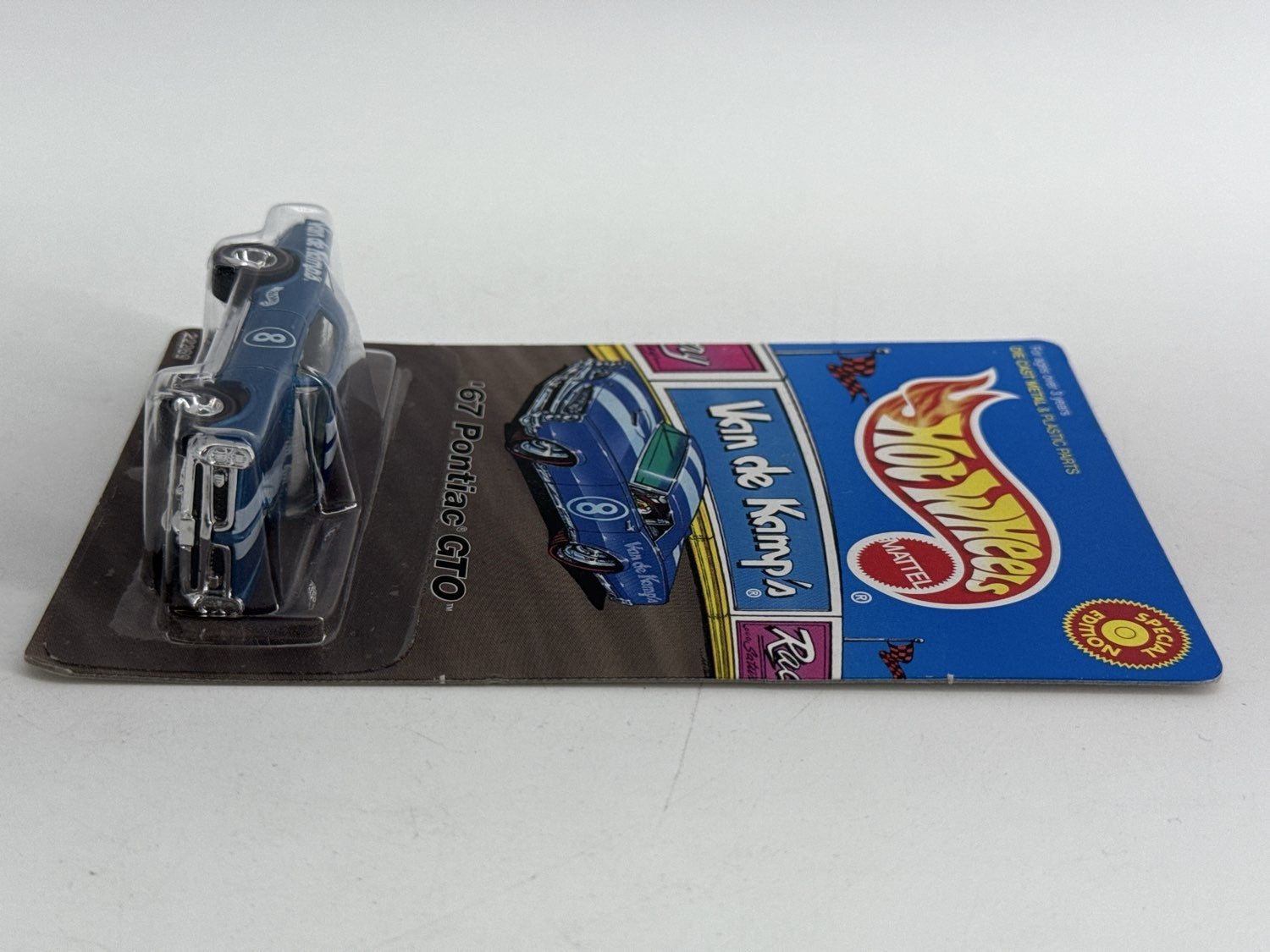 Hot Wheels 67 Pontiac GTO Van de Kamp 1998 Special Edition Blue Diecast Car