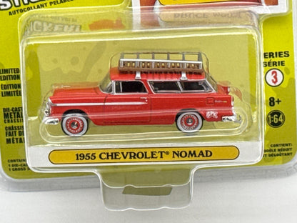 GreenLight Garbage Pail Kids 1955 Chevrolet Nomad Bruce Moose 1:64 Diecast