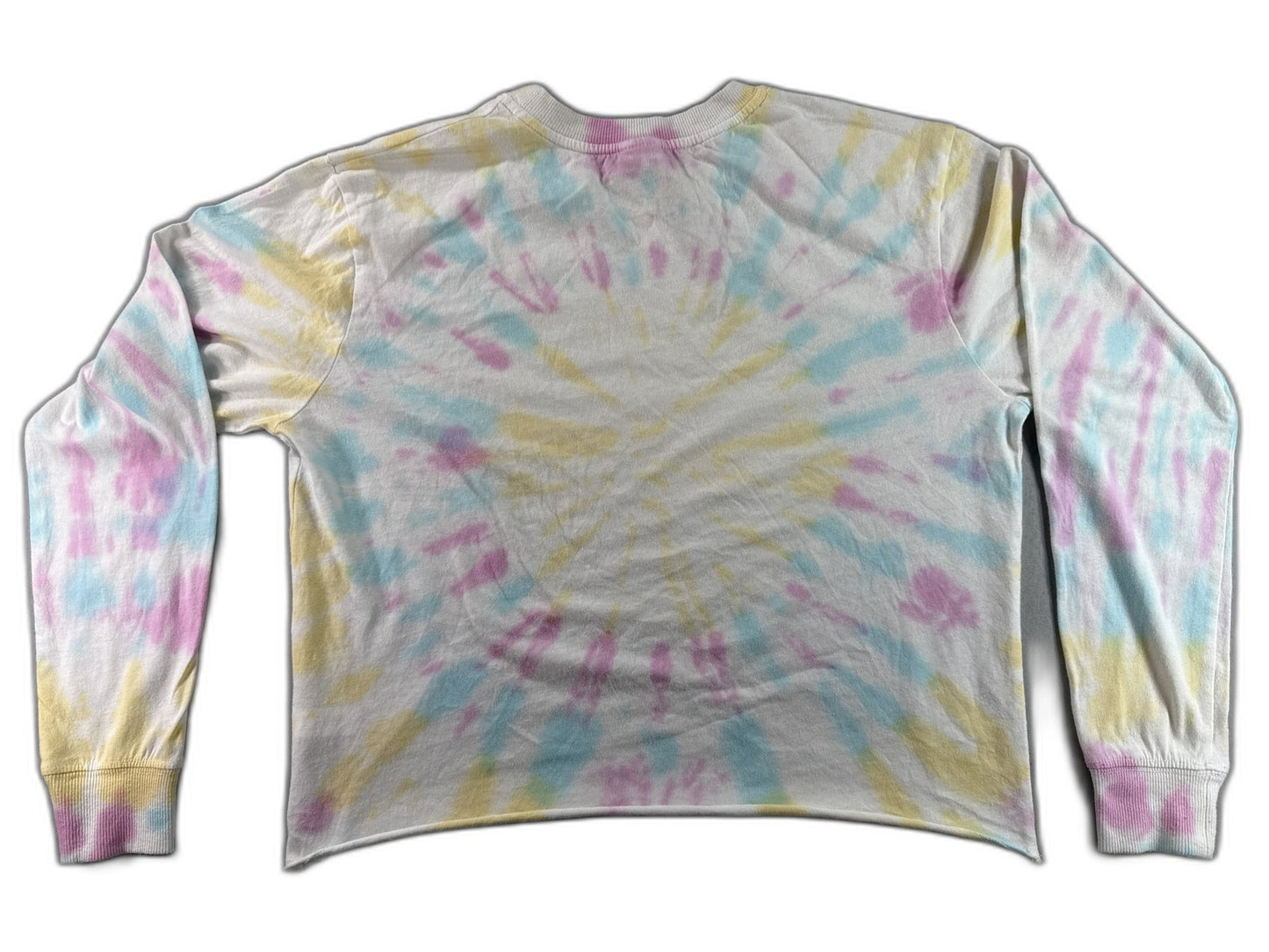 NO BOUNDARIES Grateful Long Sleeve Shirt M (7 9) Pastel Cotton All Over Print