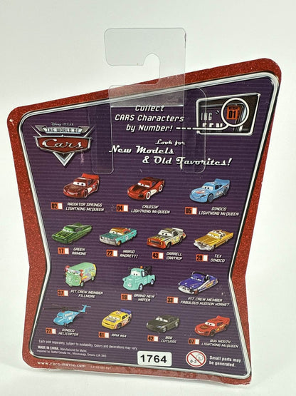 Disney Pixar Cars Mario Andretti 22 Diecast 2008 World of Cars Mattel Sealed Red