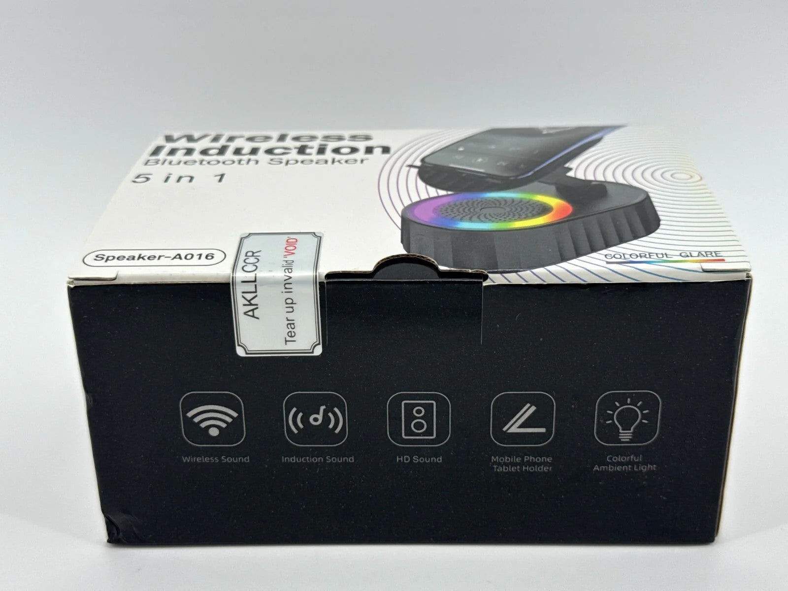 5-in-1 Wireless Induction Bluetooth Speaker Phone Holder RGB Light Rechargeable
