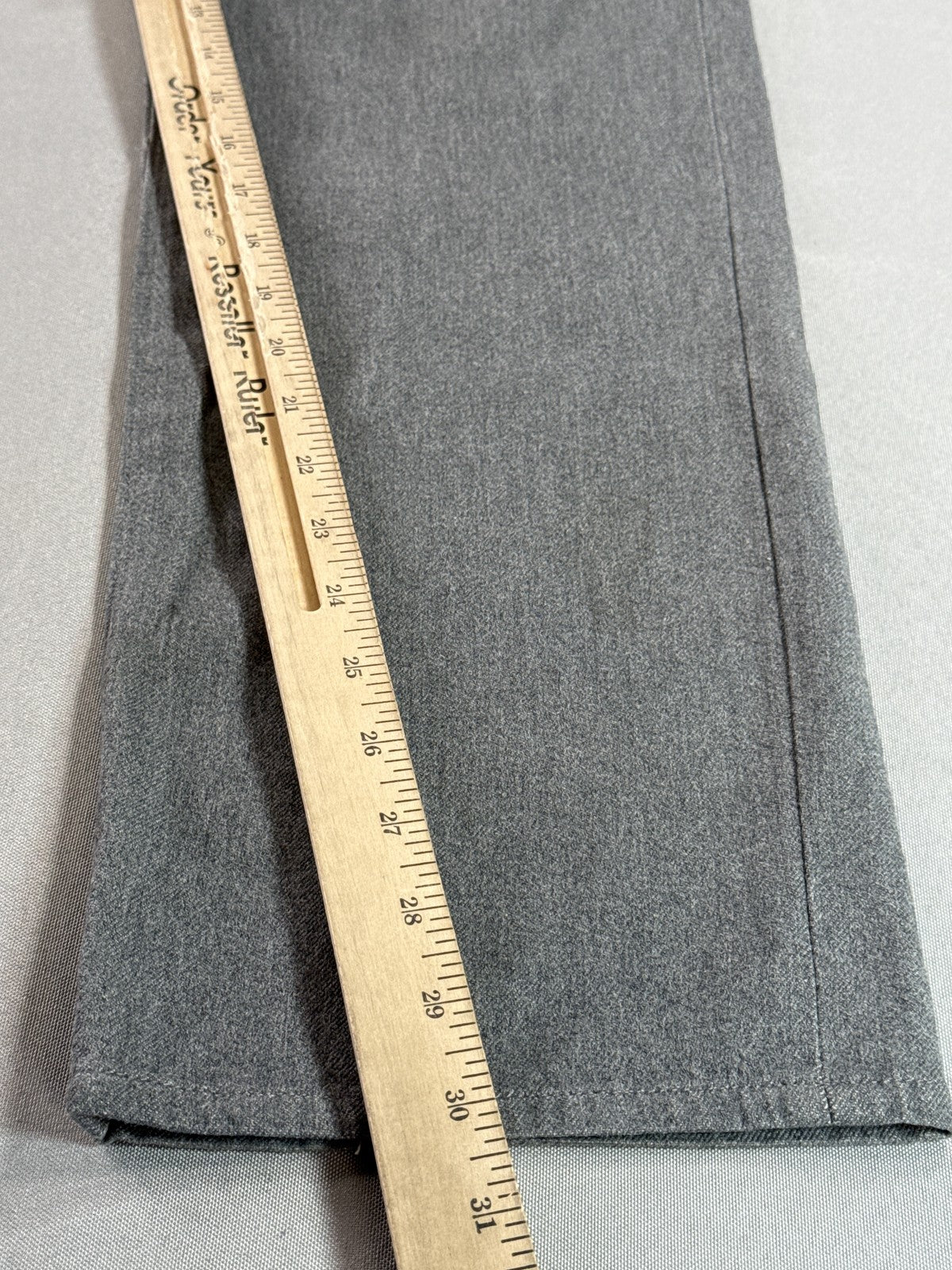 OBEY Straight Leg Jeans 38 Gray Cotton Polyurethane Stretch Modern Mid Slim