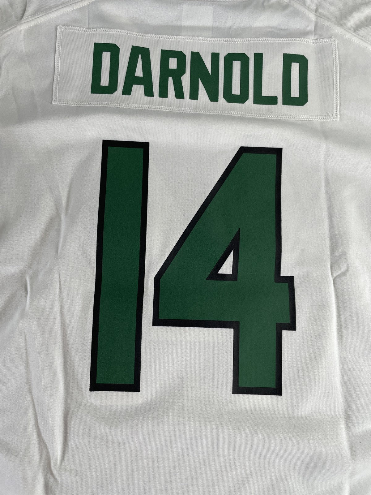 New York Jets Jersey Womens Large White Green NFL Football Shirt Darnold Nike