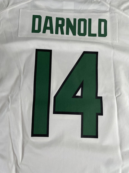 New York Jets Jersey Womens Large White Green NFL Football Shirt Darnold Nike