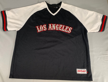 Starter Asphalt Legend Los Angeles Jersey Shirt XL Black White Red Throwback Y2K