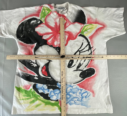 Vintage 90s Disney Minnie Mouse Jerry Leigh Airbrush Tee White XL Single Stitch