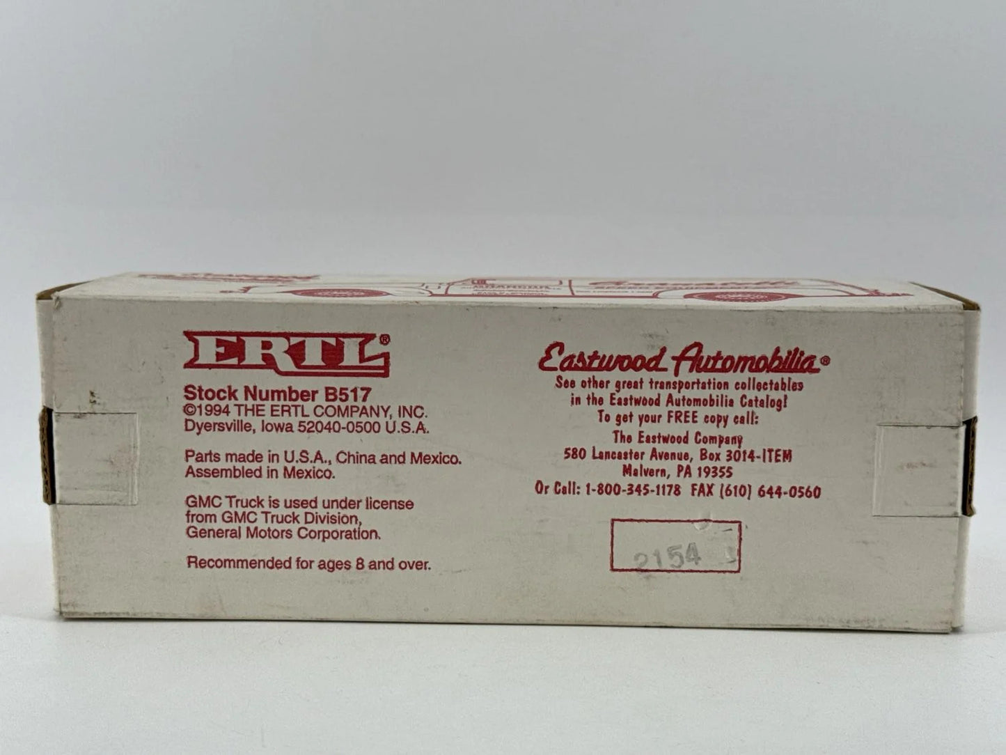 Vintage ERTL 1951 GMC Panel Van Delivery Truck Coin Bank Diecast Collectible