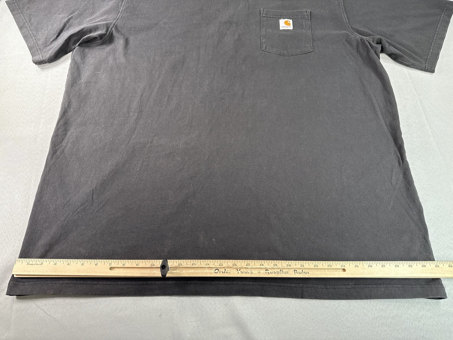 Carhartt Tee 3XL TALL Black Cotton Crewneck Short Sleeve Regular Fit Pocket