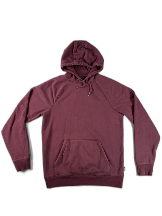 Vans Pullover Hoodie Medium Burgundy Long Sleeve Streetwear Unisex Fleece