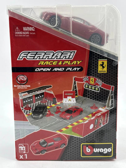 Bburago Ferrari Race Play 1:43 Diecast Model Car Adult Collectible Red Unbranded