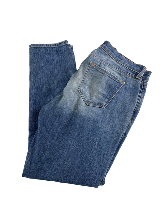 J Brand Cropped Ellis Jeans Womens 27 Blue Slim Ankle Denim Rival Medium Wash on