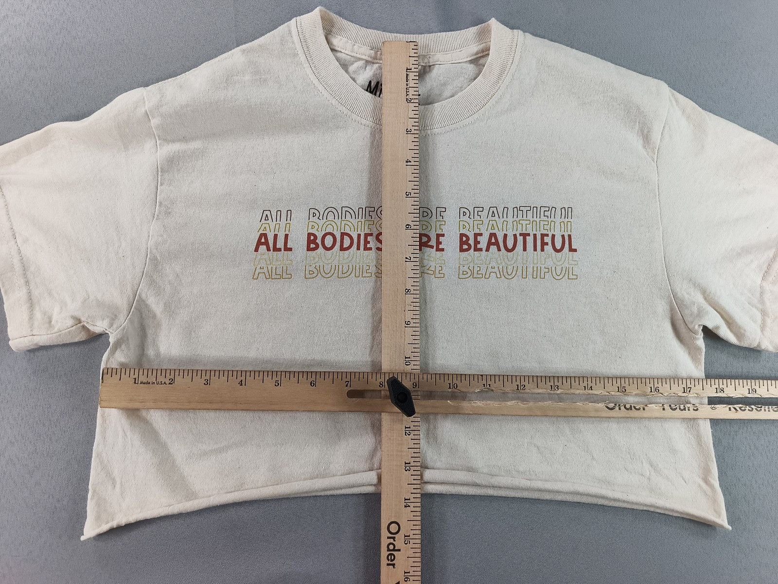 Michaela All Bodies Are Beautiful Sharlene Graphic Crop Top Womens