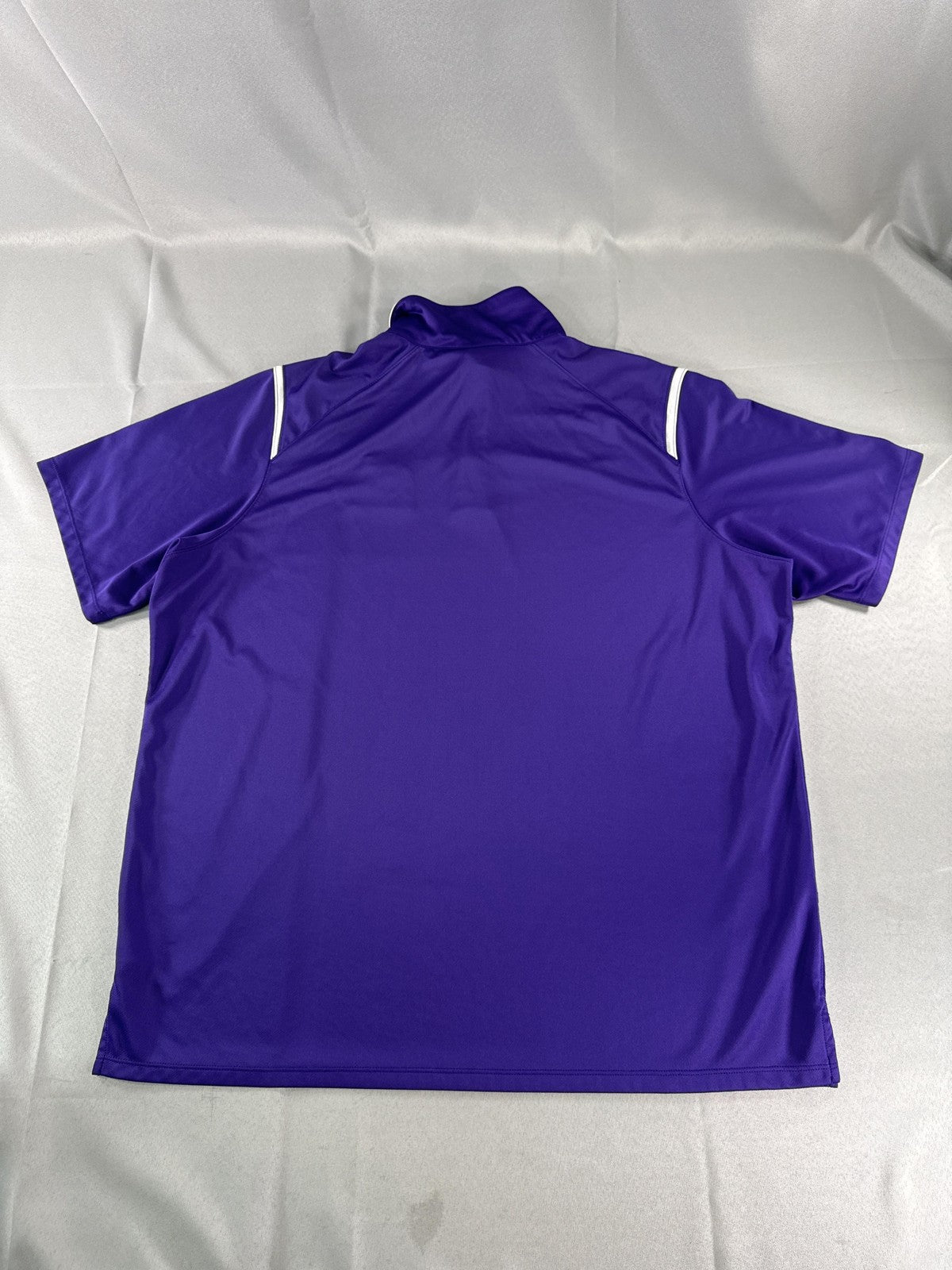 Nike Polo Shirt Mens 2XL Purple Dri-Fit Football Coach Performance Top 100 on
