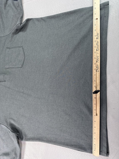 Red Kap Performance Knit Twill Polo Shirt Mens XL 38 Gray Polyester Cotton Solid