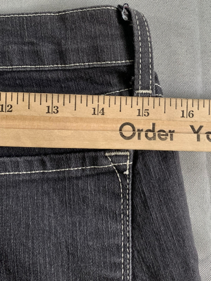 Flying Monkey Gray Skinny Jeans Size 9 Stretch Mid Rise USA Made Classic Fit